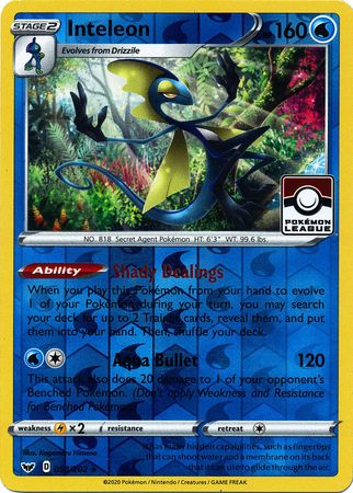 Inteleon (058/202) (League Promo) [Sword & Shield: Base Set] | Good Games Morley
