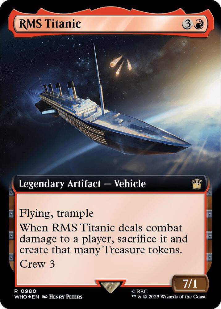 RMS Titanic 980/331 (Universes Beyond: Doctor Who)  - Extended Art Surge Foil | Good Games Morley