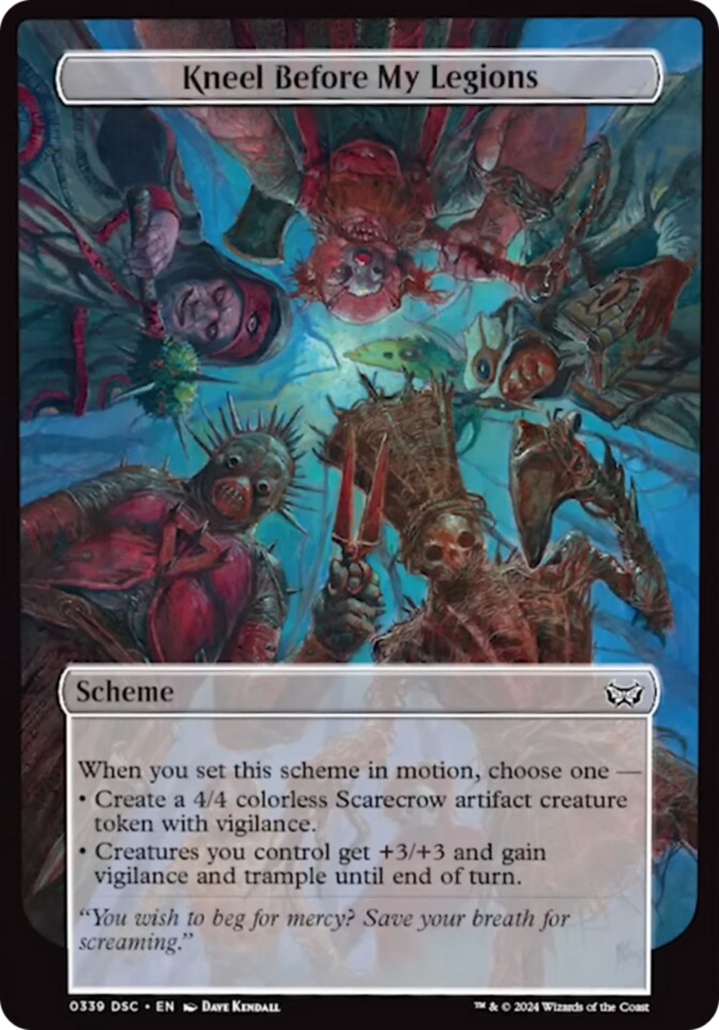 Kneel Before My Legions (Full Art) [Duskmourn: Archenemy] | Good Games Morley