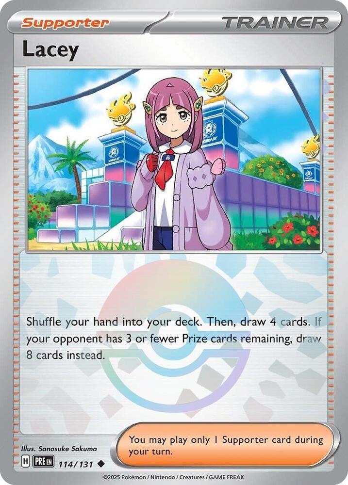 Lacey 114/131 (SV: Prismatic Evolutions)  - Poke Ball Holofoil | Good Games Morley