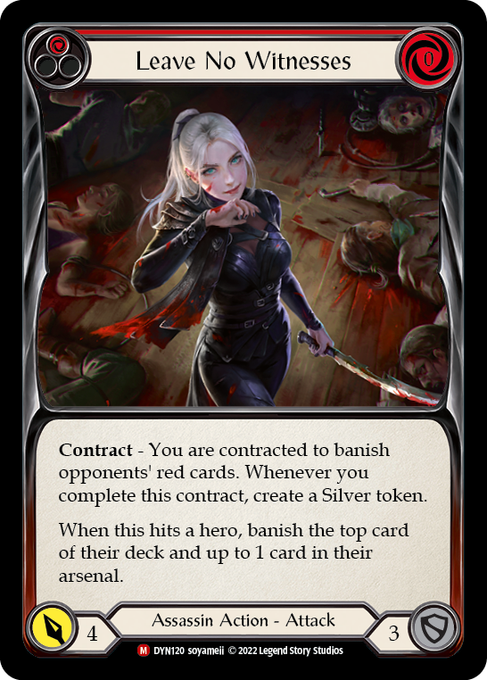 Leave No Witnesses [DYN120] (Dynasty)  Rainbow Foil | Good Games Morley