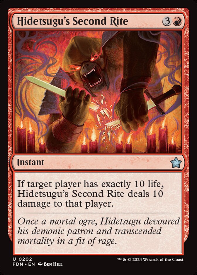 Hidetsugu's Second Rite 202/291 (Foundations)  | Good Games Morley