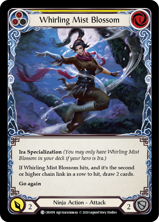 Whirling Mist Blossom [CRU074] (Crucible of War)  1st Edition Normal | Good Games Morley