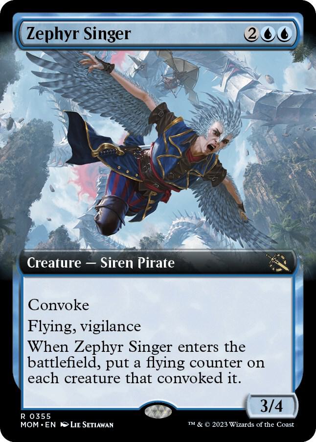 Zephyr Singer 355/291 (March of the Machine)  - Extended Art Foil | Good Games Morley