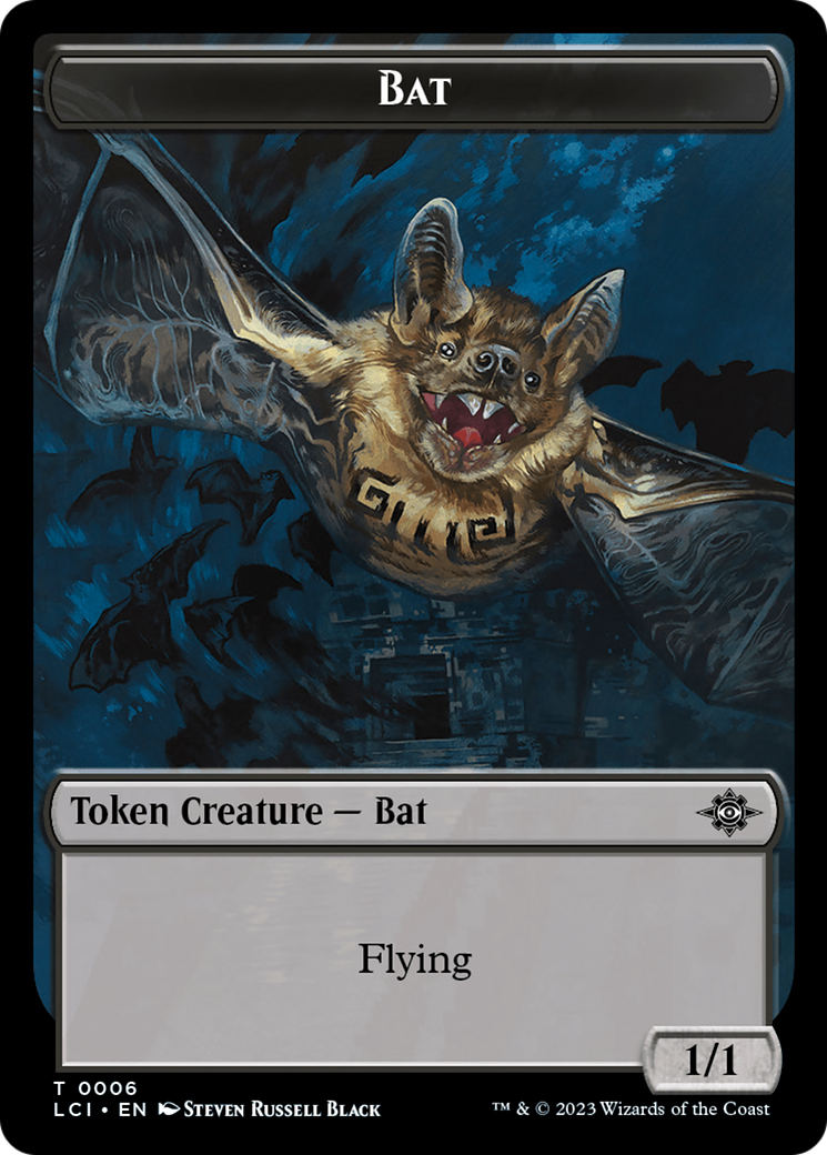 Bat // Vampire (0004) Double-Sided Token [The Lost Caverns of Ixalan Commander Tokens] | Good Games Morley