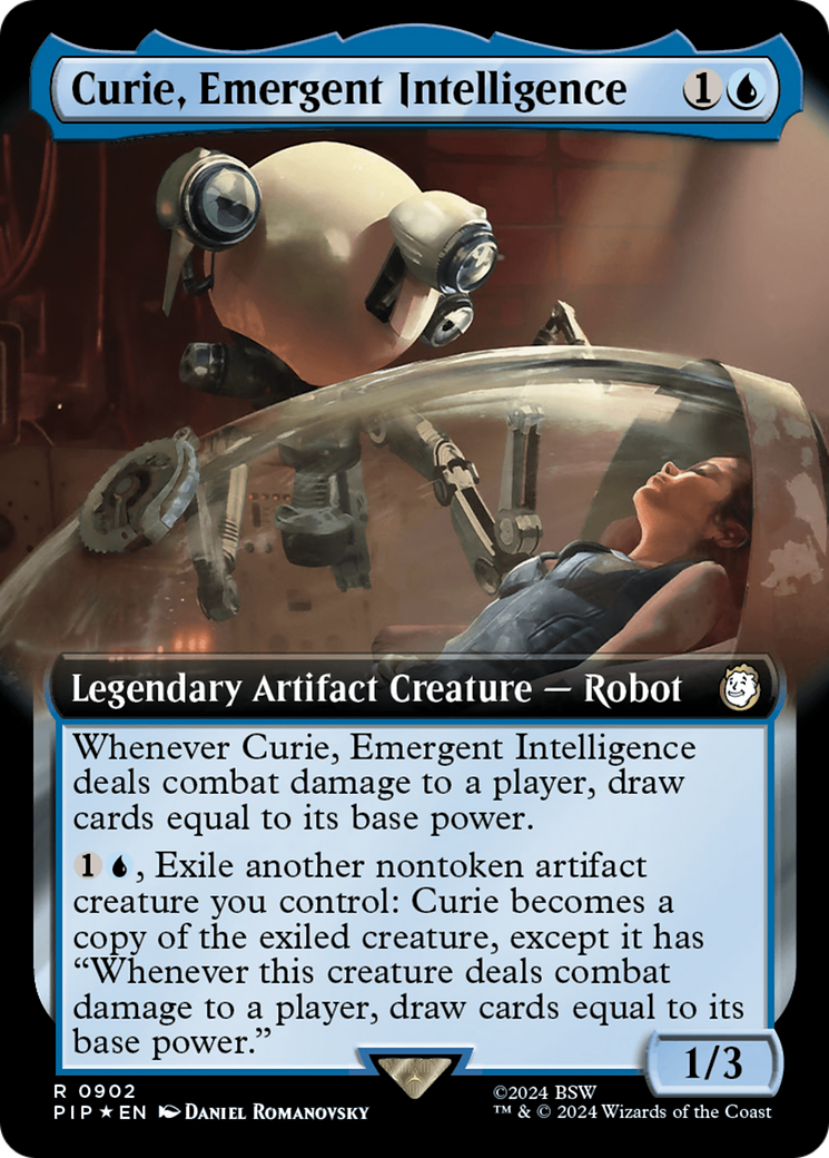 Curie, Emergent Intelligence (Extended Art) (Surge Foil) [Fallout] | Good Games Morley