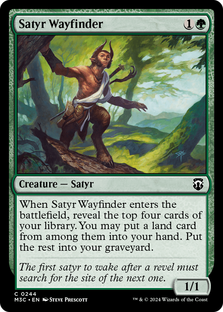 Satyr Wayfinder (Ripple Foil) [Modern Horizons 3 Commander] | Good Games Morley