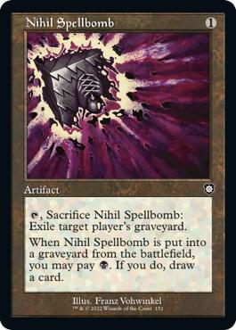 Nihil Spellbomb Retro Frame 152/40 (Commander: The Brothers' War)  | Good Games Morley