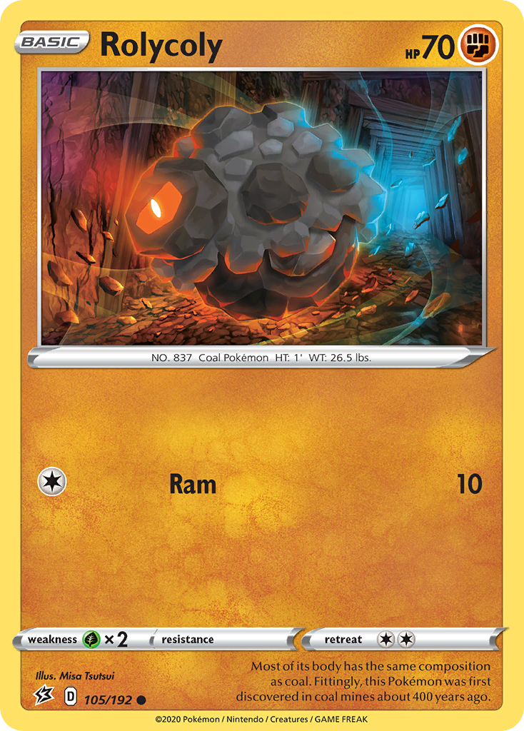 Rolycoly (105/192) [Sword & Shield: Rebel Clash] | Good Games Morley