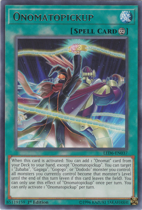 Onomatopickup [LED6-EN037] Rare | Good Games Morley