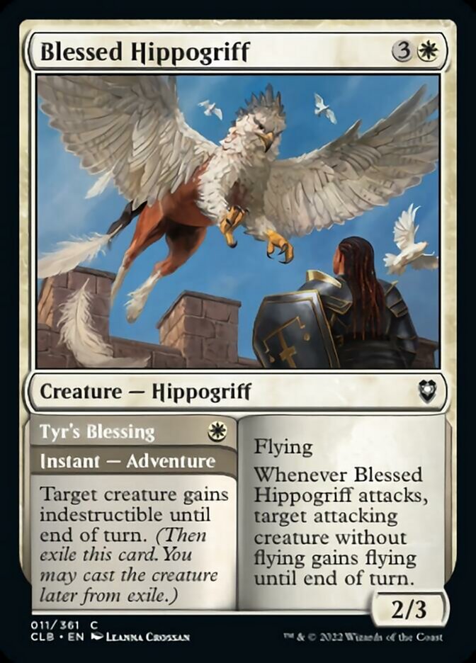 Blessed Hippogriff // Tyr's Blessing [Commander Legends: Battle for Baldur's Gate] | Good Games Morley