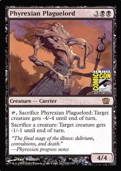 Phyrexian Plaguelord (San Diego Comic Con Oversized) [Oversize Cards] | Good Games Morley