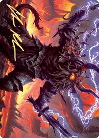 Kardur, Doomscourge Art Card (Gold-Stamped Signature) [Kaldheim Art Series] | Good Games Morley