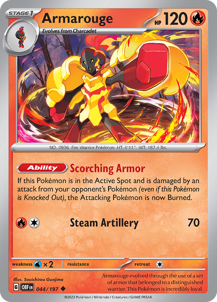 Armarouge (044/197) [Scarlet & Violet: Obsidian Flames] | Good Games Morley