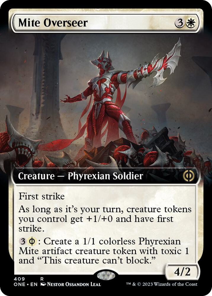 Mite Overseer 409/271 (Phyrexia: All Will Be One)  - Extended Art | Good Games Morley