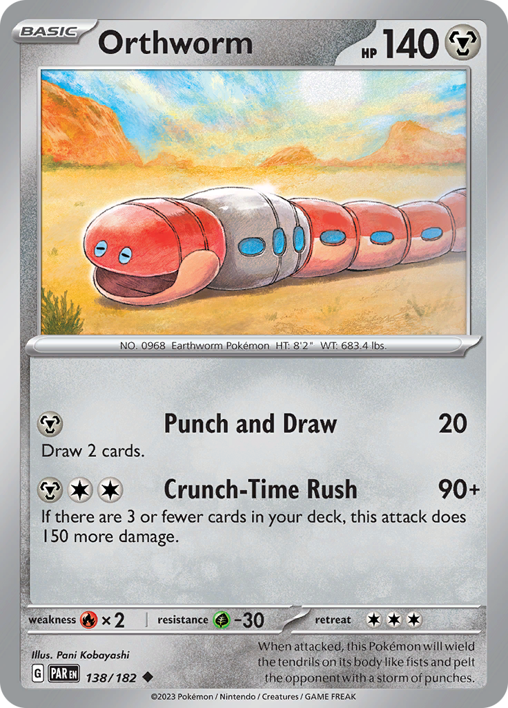 Orthworm (138/182) [Scarlet & Violet: Paradox Rift] | Good Games Morley