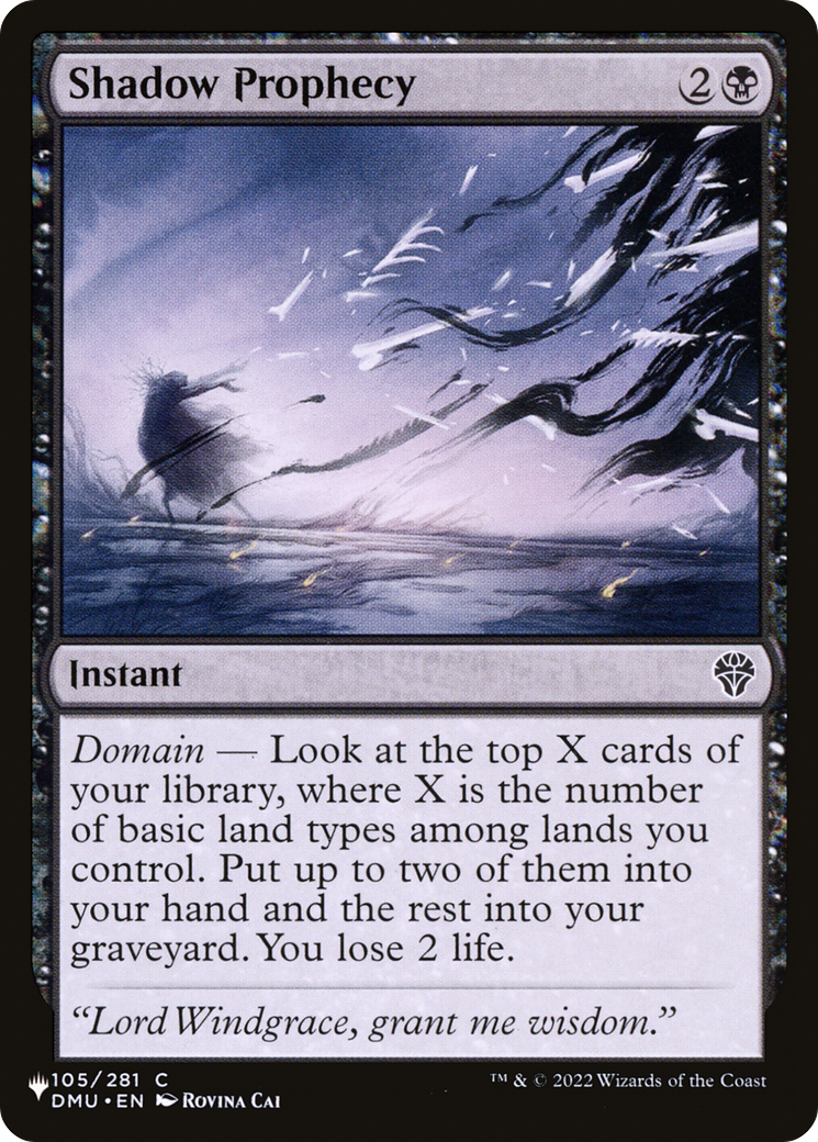 Shadow Prophecy [The List] | Good Games Morley