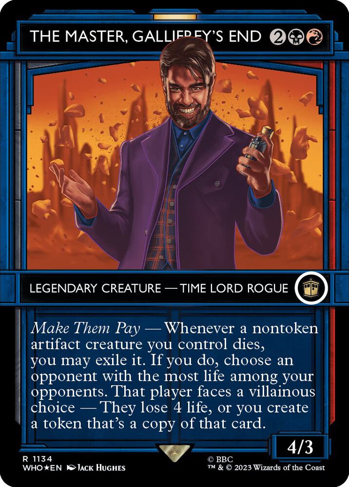 The Master, Gallifrey's End 1134/331 (Universes Beyond: Doctor Who)  - Showcase Surge Foil | Good Games Morley