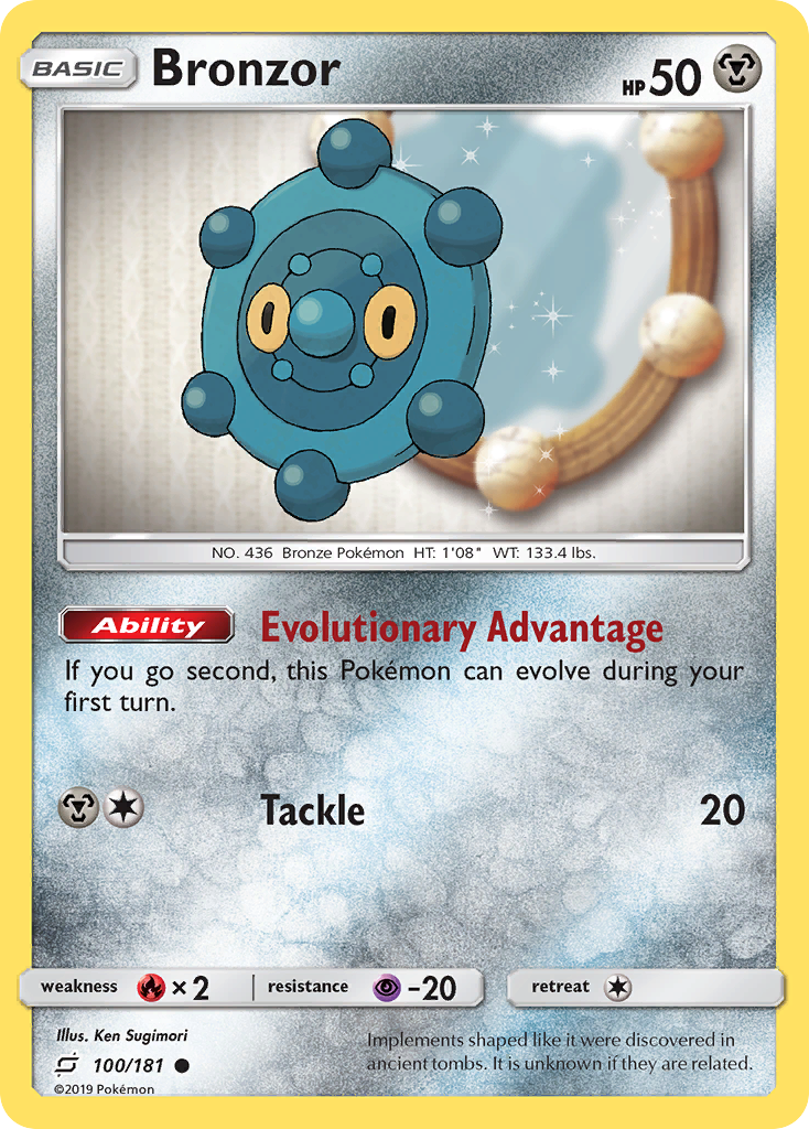 Bronzor (100/181) [Sun & Moon: Team Up] | Good Games Morley