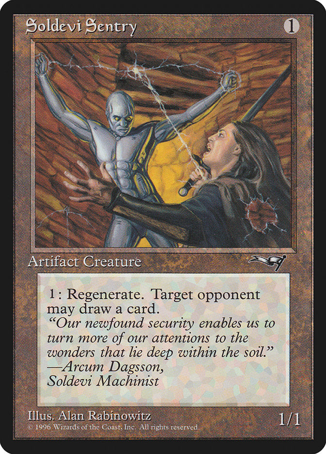 Soldevi Sentry (Hands Raised) [Alliances] | Good Games Morley