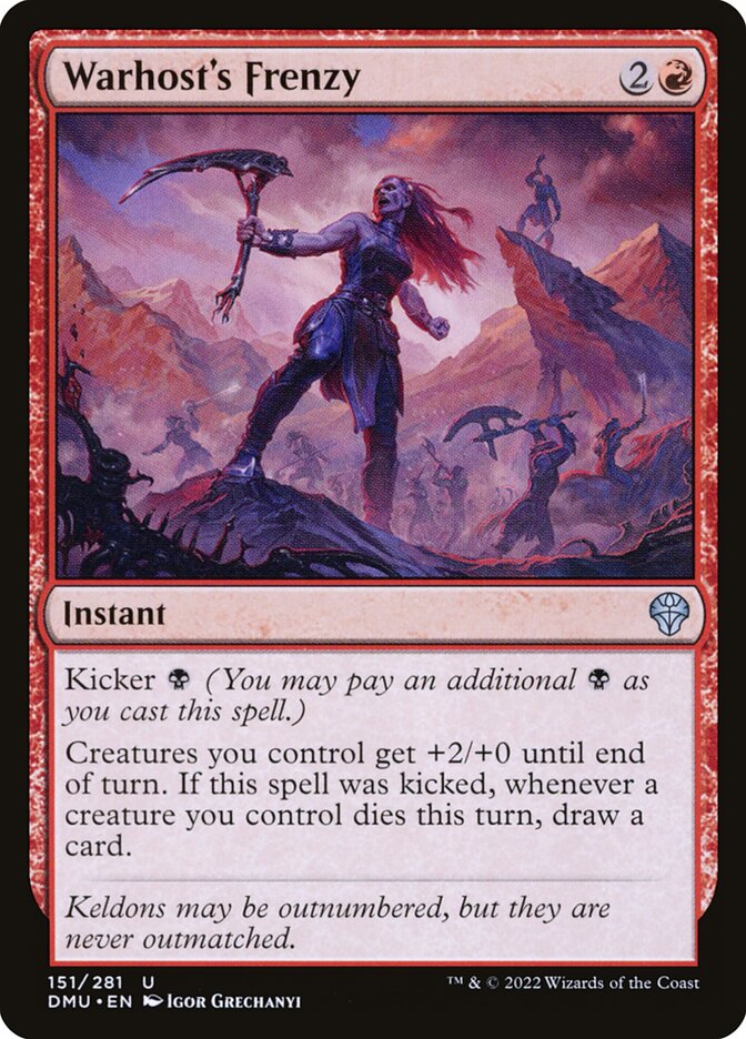 Warhost's Frenzy 151/281 (Dominaria United)  | Good Games Morley