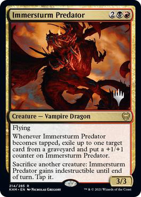Immersturm Predator (Promo Pack) [Kaldheim Promos] | Good Games Morley