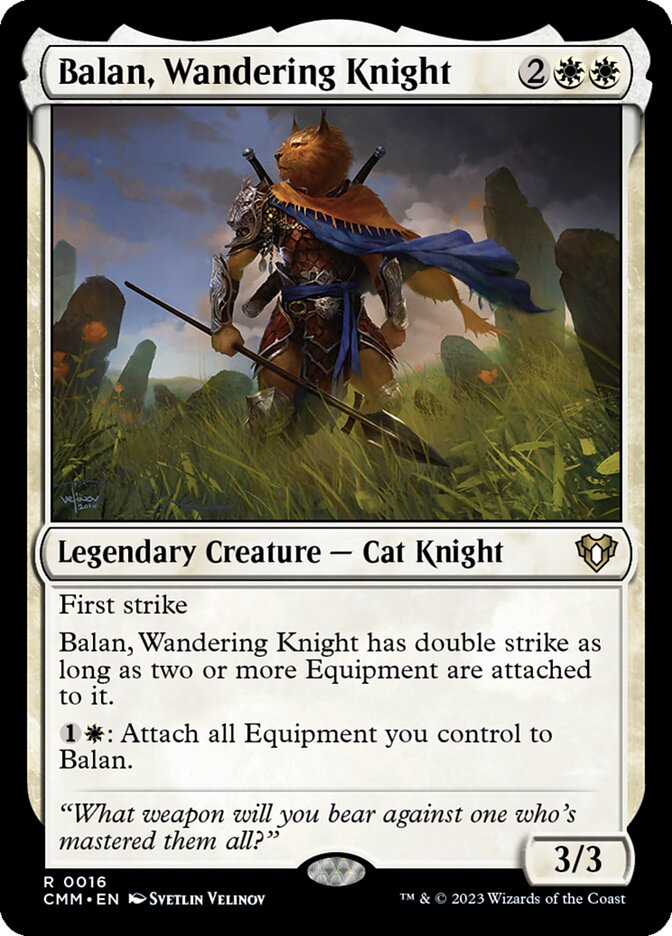 Balan, Wandering Knight 16/451 (Commander Masters)  | Good Games Morley