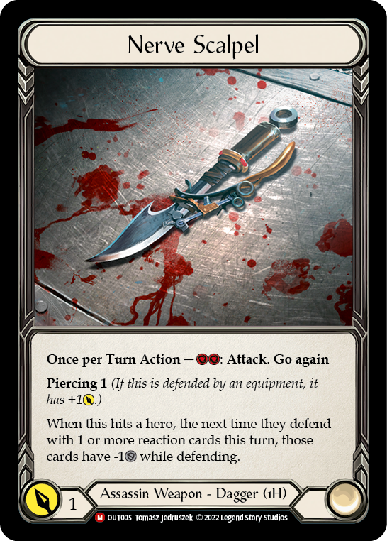 Nerve Scalpel [OUT005] (Outsiders)  Rainbow Foil | Good Games Morley