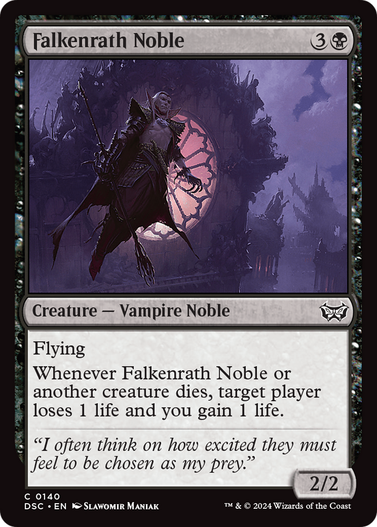 Falkenrath Noble [Duskmourn: House of Horror Commander] | Good Games Morley