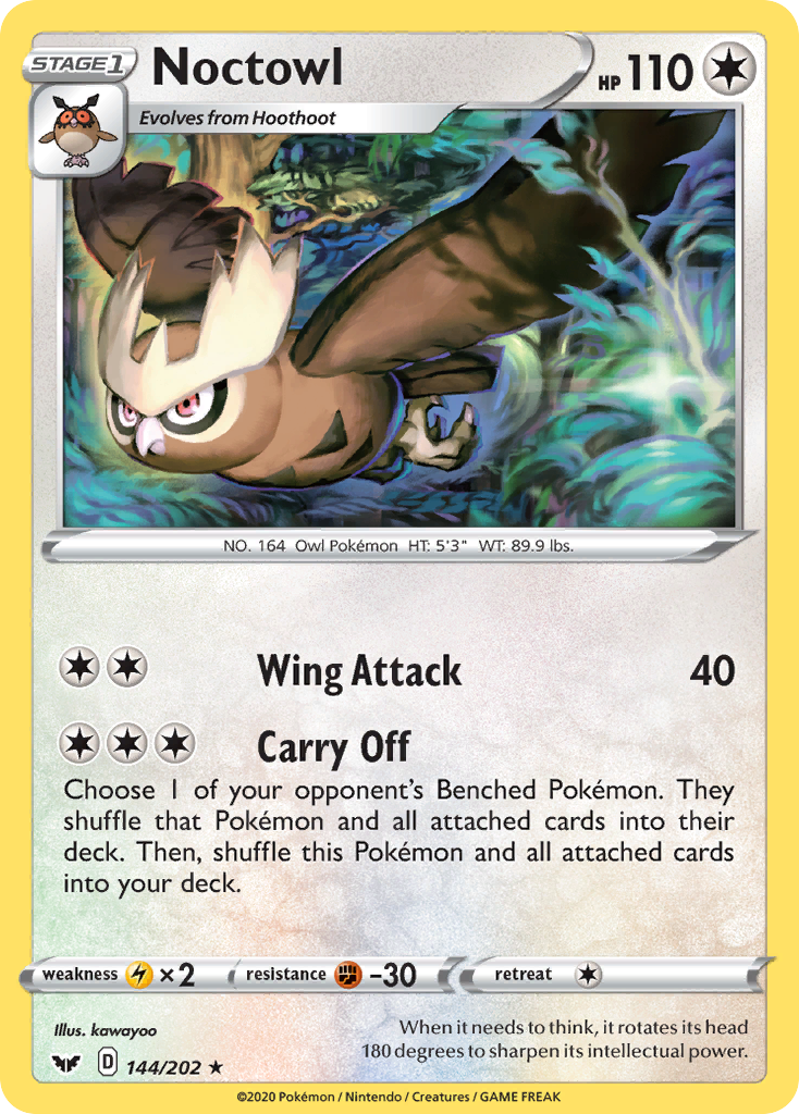 Noctowl (144/202) [Sword & Shield: Base Set] | Good Games Morley