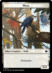 Wall // Intrepid Rabbit Double-Sided Token [Bloomburrow Tokens] | Good Games Morley