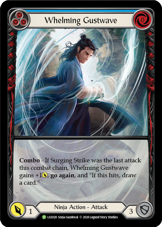 Whelming Gustwave (Blue) [LGS028] (Promo)  Rainbow Foil | Good Games Morley