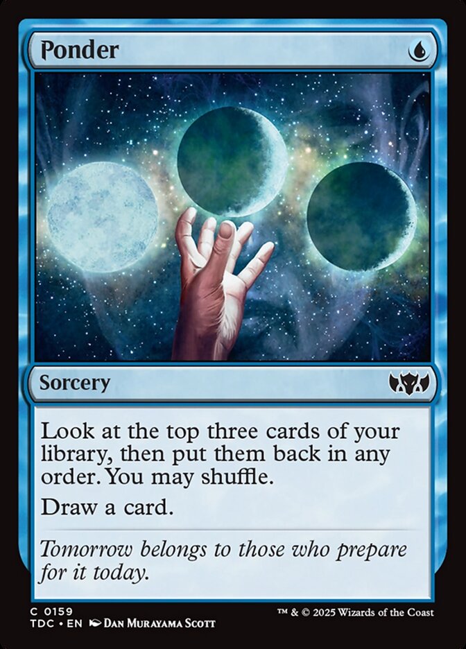 Ponder 159 (Commander: Tarkir: Dragonstorm)  | Good Games Morley