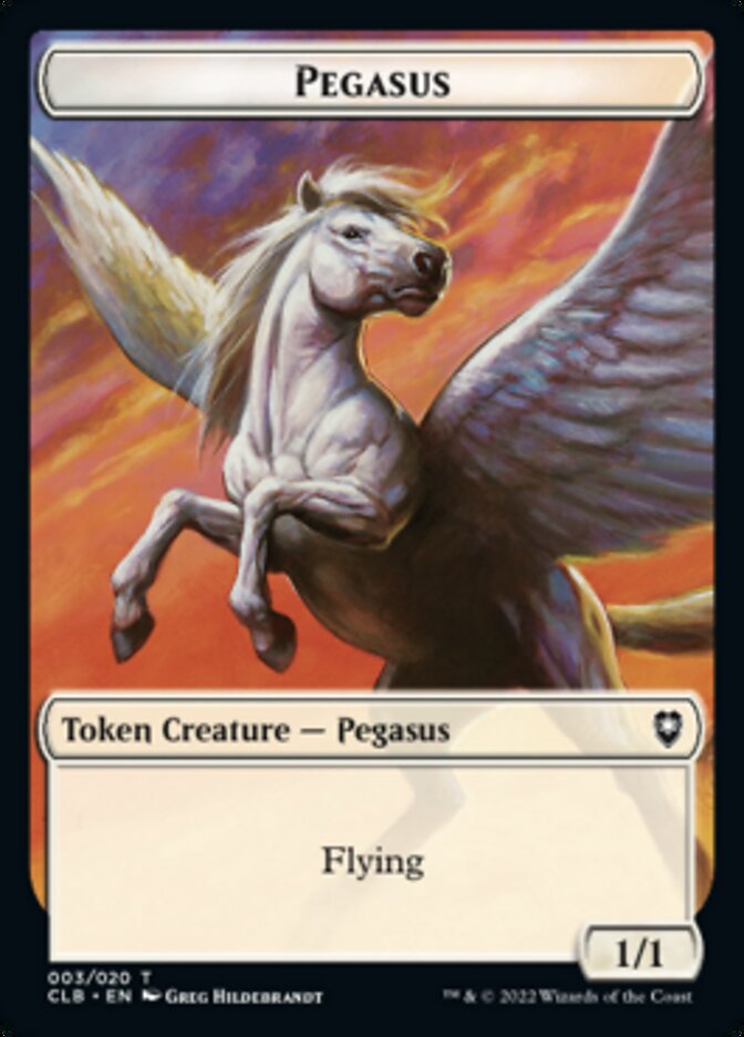 Pegasus Token [Commander Legends: Battle for Baldur's Gate Tokens] | Good Games Morley
