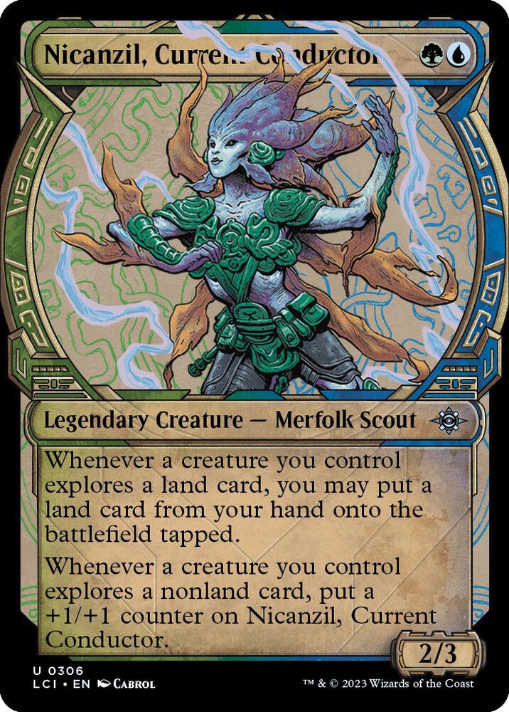 Nicanzil, Current Conductor 306/291 (The Lost Caverns of Ixalan)  - Showcase Foil | Good Games Morley