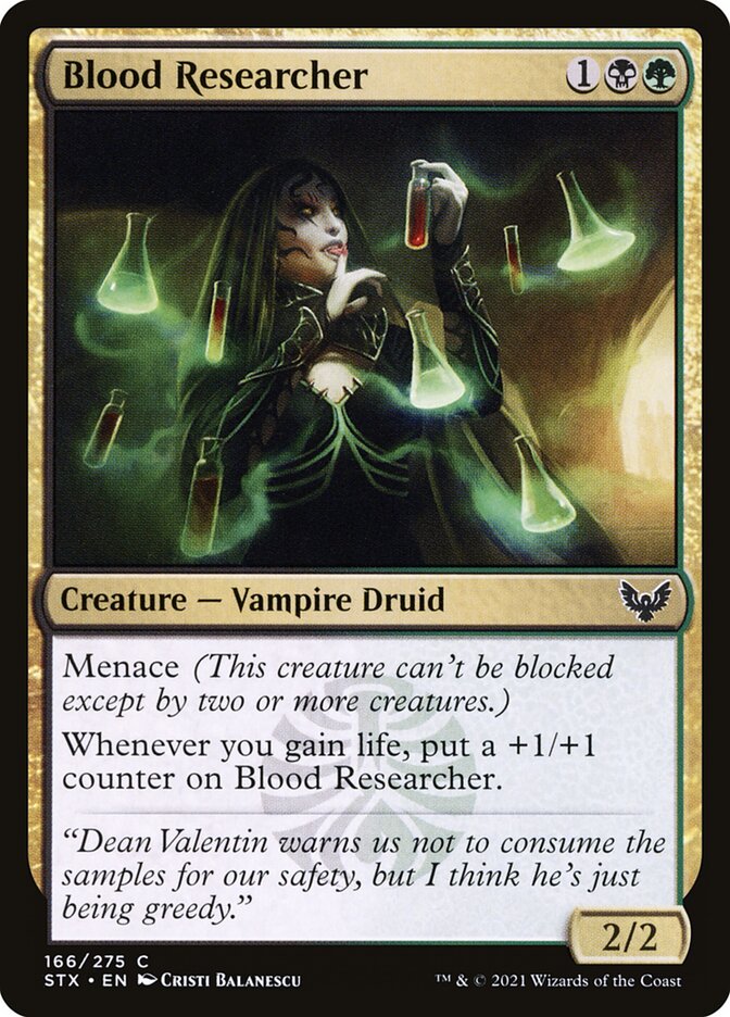 Blood Researcher 166 (Strixhaven: School of Mages)  - Foil | Good Games Morley