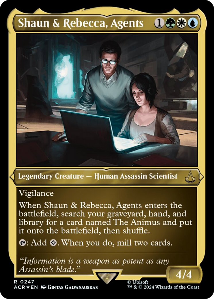 Shaun & Rebecca, Agents (Foil Etched) [Assassin's Creed] | Good Games Morley