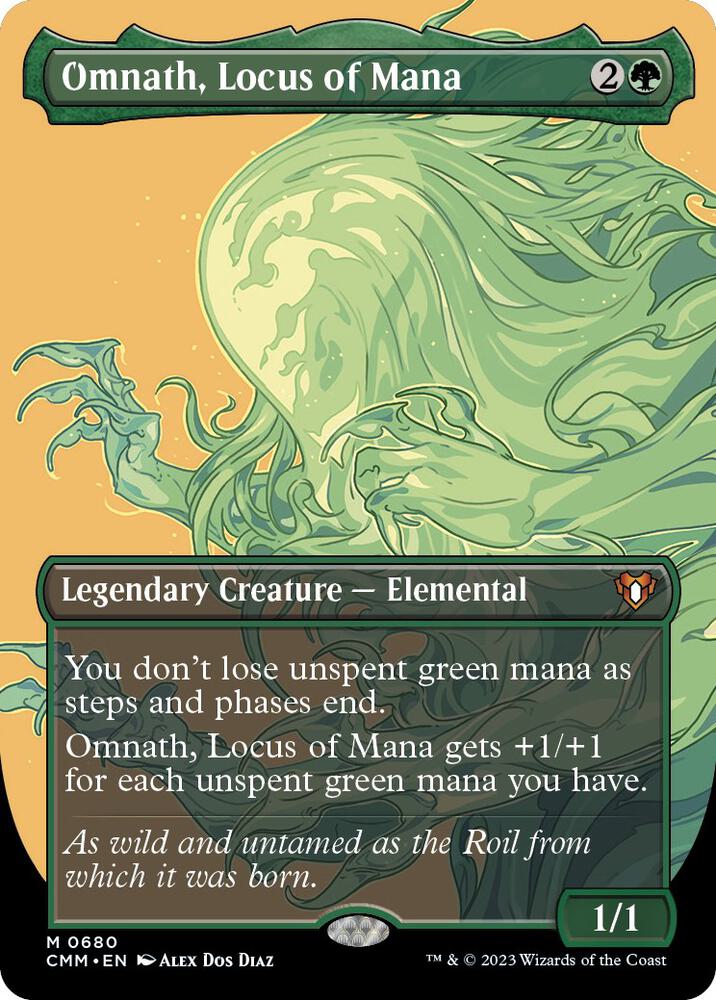 Omnath, Locus of Mana 680/451 (Commander Masters)  - Borderless Foil | Good Games Morley