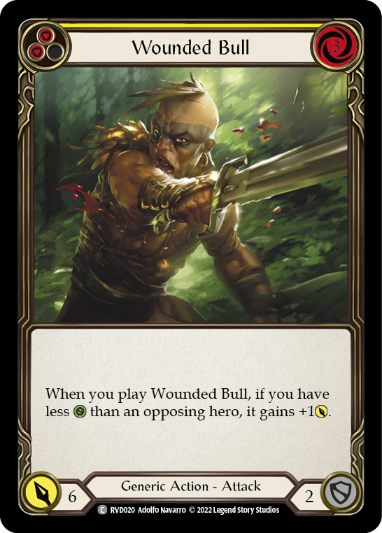 Wounded Bull (Yellow) [RVD020] (Classic Battles: Rhinar vs Dorinthea) | Good Games Morley