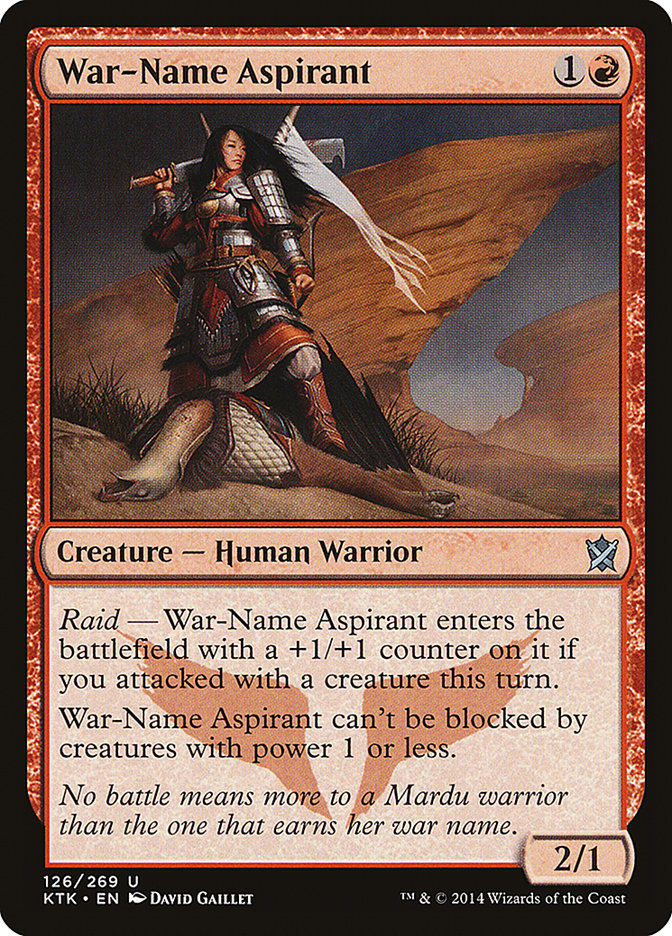 War-Name Aspirant 126 (Khans of Tarkir)  - Foil | Good Games Morley