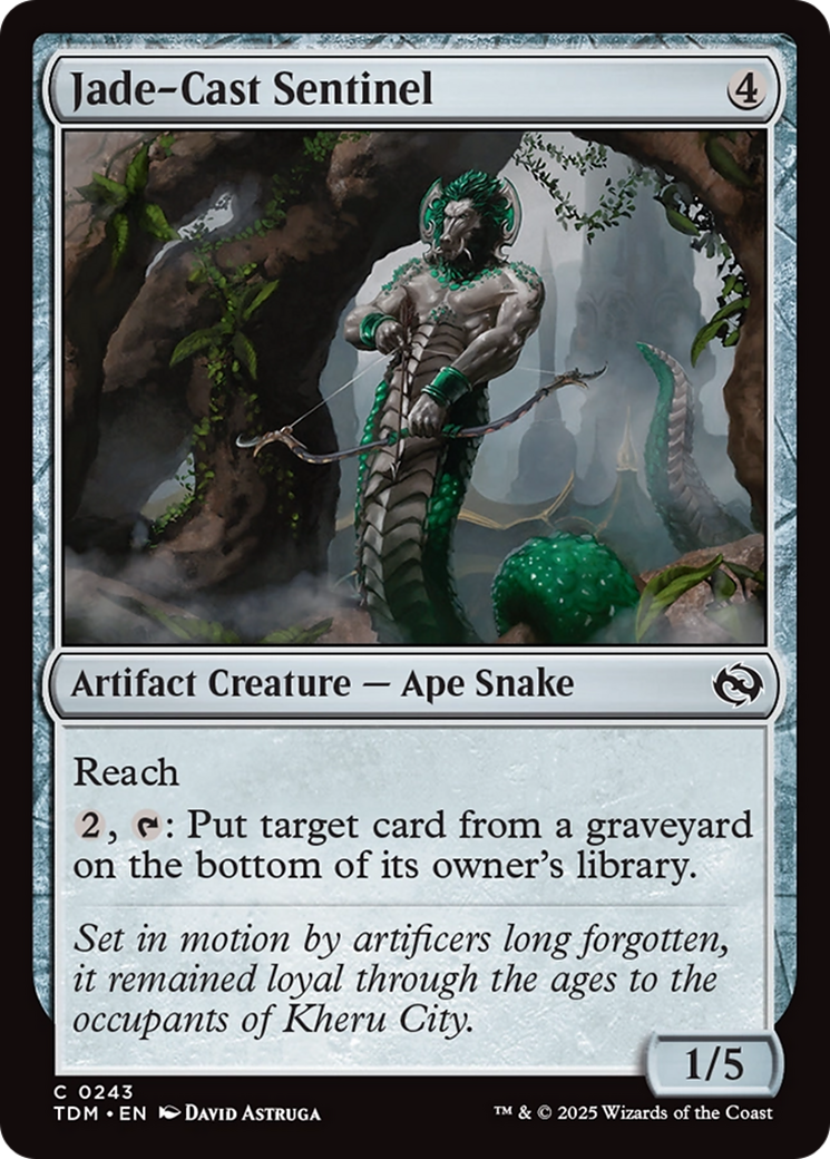 Jade-Cast Sentinel [Tarkir: Dragonstorm] | Good Games Morley