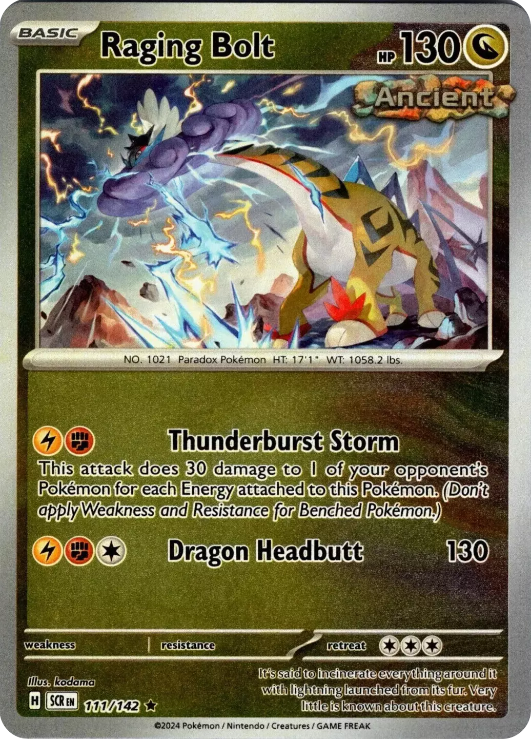 Raging Bolt (111/142) [Scarlet & Violet: Stellar Crown] | Good Games Morley
