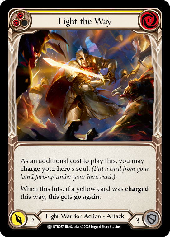 Light the Way (Yellow) [DTD067] (Dusk Till Dawn)  Rainbow Foil | Good Games Morley