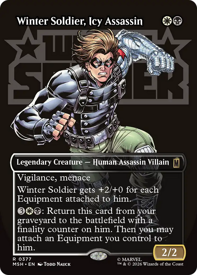 Winter Soldier, Icy Assassin (Borderless) [Marvel Super Heroes] | Good Games Morley