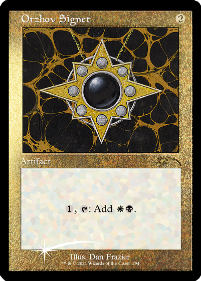 Orzhov Signet (Retro) (Foil Etched) [Secret Lair Drop Series] | Good Games Morley