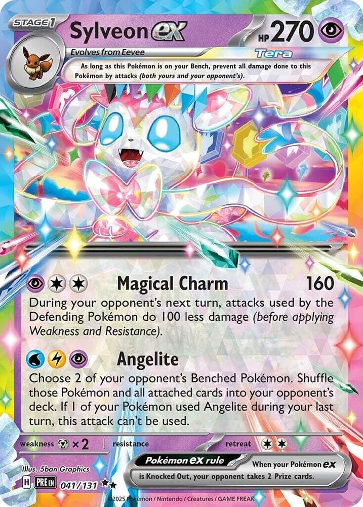 Sylveon ex (041/131) [Scarlet & Violet: Prismatic Evolutions] | Good Games Morley