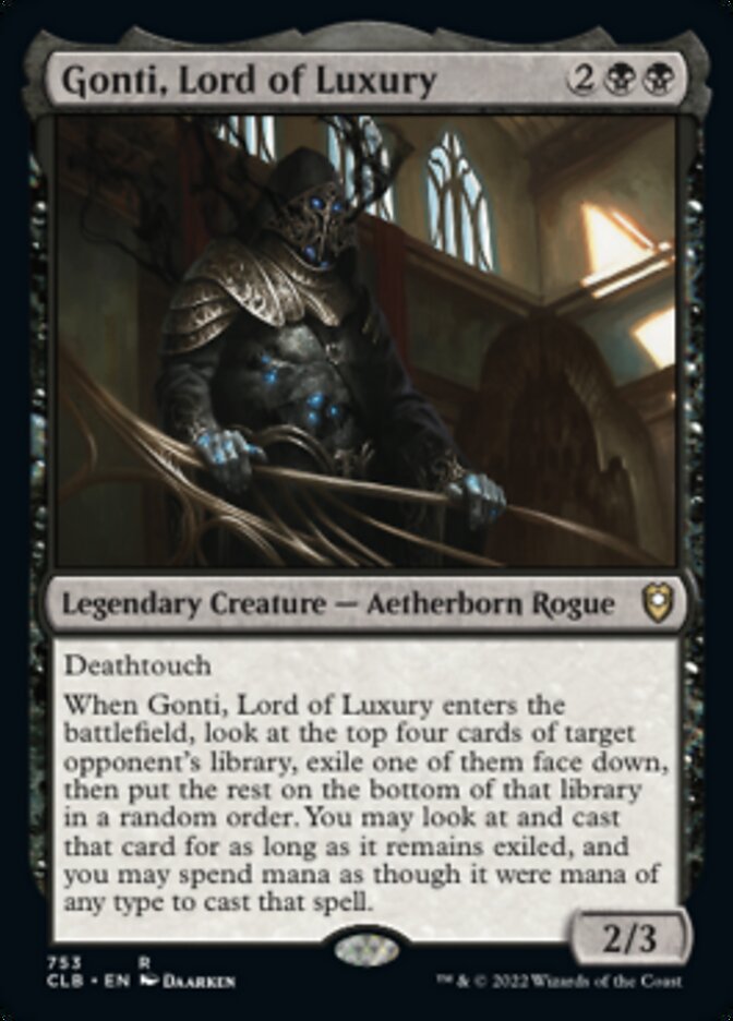 Gonti, Lord of Luxury [Commander Legends: Battle for Baldur's Gate] | Good Games Morley