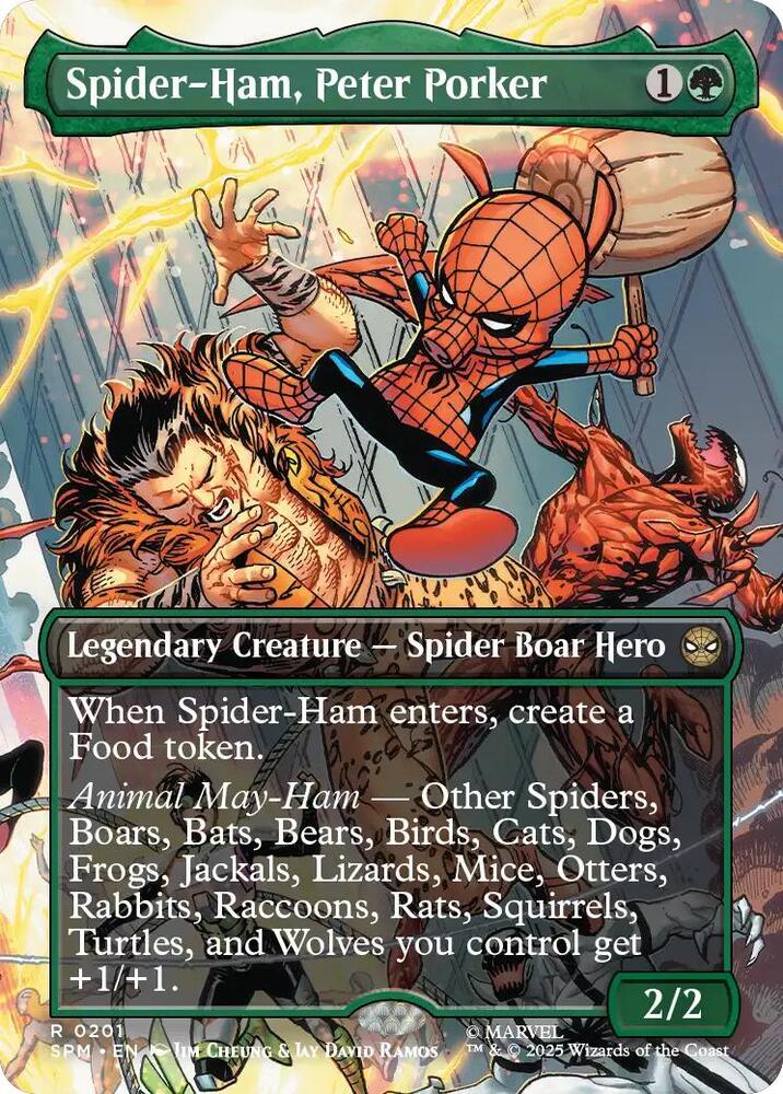 Spider-Ham, Peter Porker 201 (Marvel's Spider-Man)  - Borderless Foil | Good Games Morley