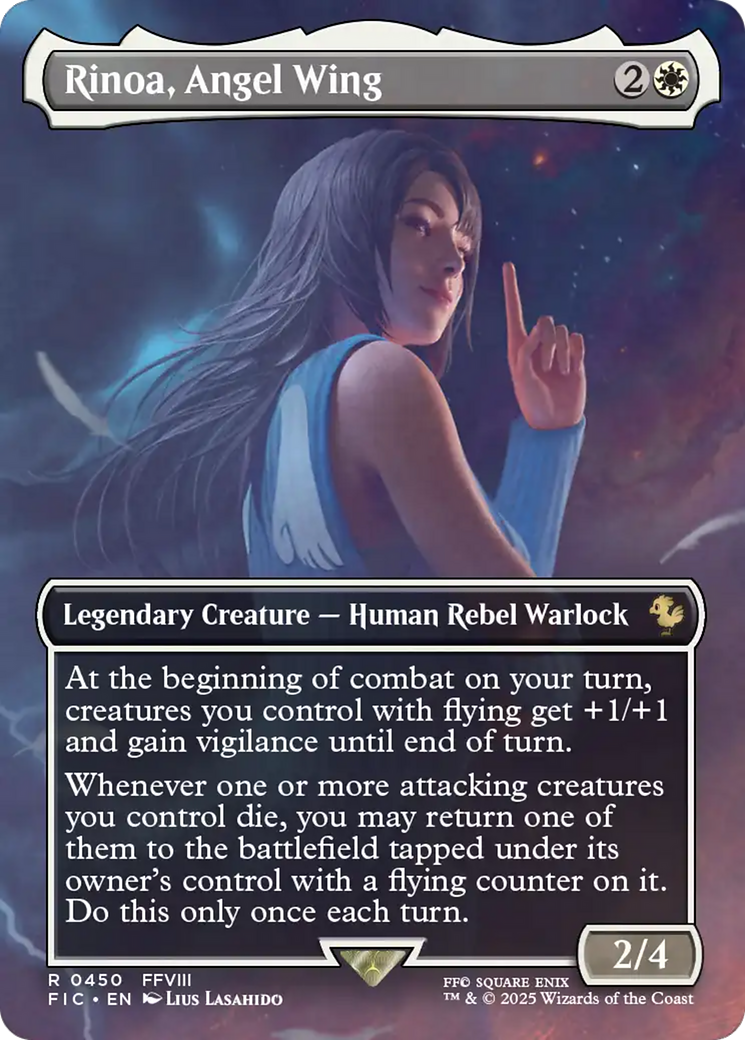 Rinoa, Angel Wing (Borderless) [FINAL FANTASY Commander] | Good Games Morley