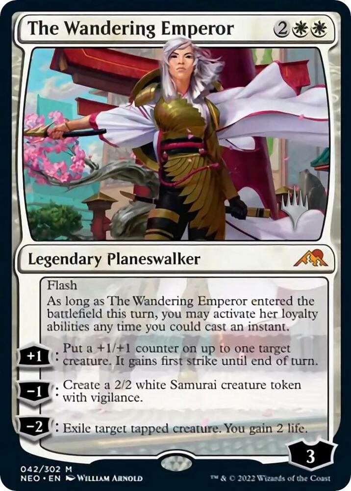 The Wandering Emperor 42p/157 (Promo Pack: Kamigawa: Neon Dynasty)  | Good Games Morley